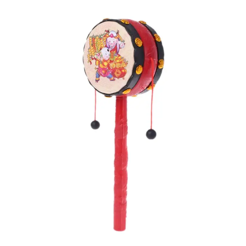 

11XE Spin Rattle Drum Monkey Drum Chinese Kid Toy Gift