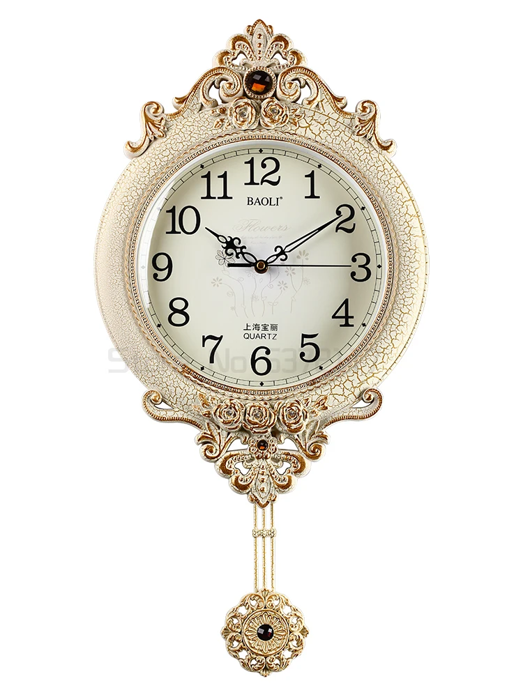 

Европейские часы-качели, современные бесшумные настенные часы, декоративные часы для гостиной