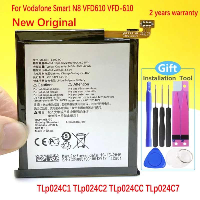 

NEW Original TLP024C1 TLP024C7 Battery For Vodafone Smart N8 VFD610 VFD-610 Smartphone/Smart phone