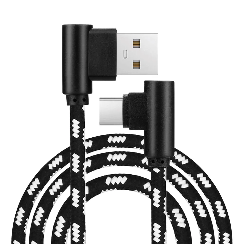 1 м USB Type C 2A для Samsung автоматическое отключение Быстрая зарядка нейлон Xiaomi