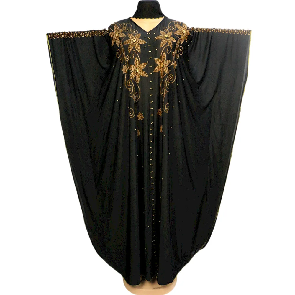 

Africa Clothing Muslim Long Dress High Quality Fashion African Maxi Dress For Lady Diamonds African Dress Female Vetement Femme