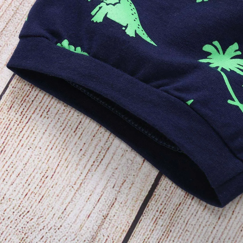 Одежда для маленьких мальчиков Детская футболка с динозавром из мультфильма