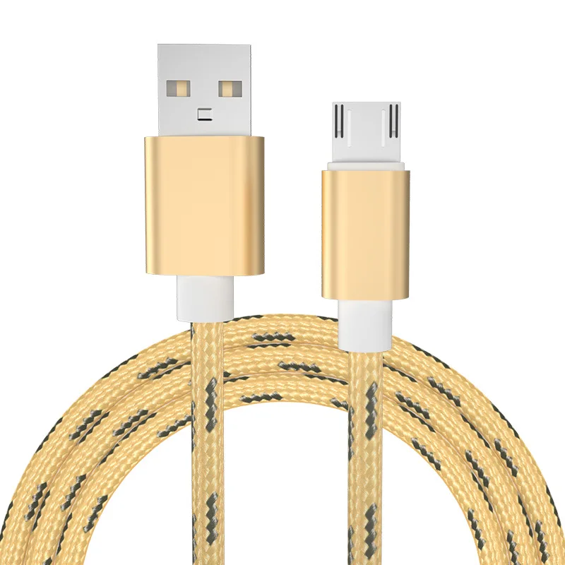 Кабель Micro USB Type C 8 Pin кабель для быстрой зарядки и передачи данных нейлоновый шнур