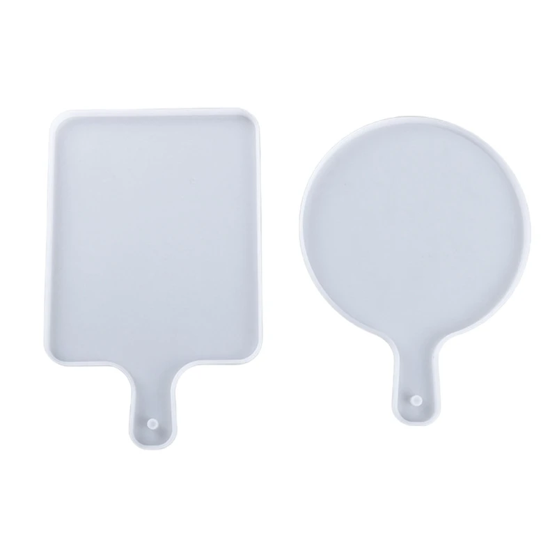 

DIY Coaster Plate Casting Silicone Mould Crafts Jewelry Making Tool Serving Board Tray Crystal Epoxy Resin Mold