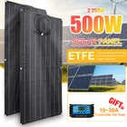 ЭТФЭ 250 Вт 500 гибкие Панели солнечные комплект полный 18V Солнечный Зарядное устройство DIY разъем энергии Системы зарядки смартфона Кемпинг лодка батарея панель панели батареи панель элементы станция зарядка