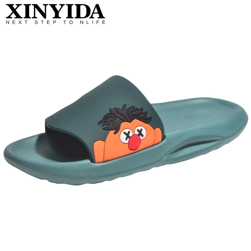 

2021 New Arrivals Men's YZY Slides Non-slip Breathable Cool Slippers Flip Flops Fish Mouth Summer Slides Couples Plus Size 36-45