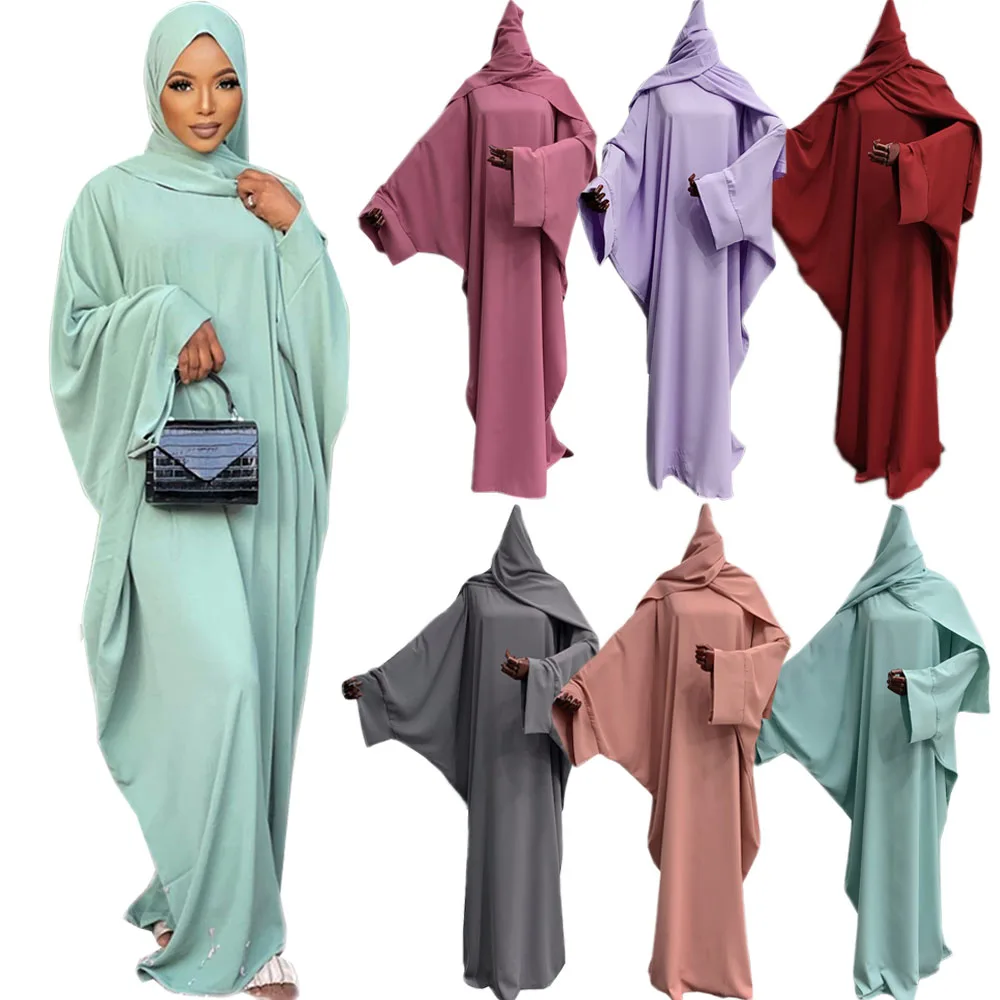 Праздничное вечернее платье Eid Рамадан, длинное платье, Арабская абайя, Средний Восток, Caftan, однотонное платье макси в стиле ислама, молитва ...