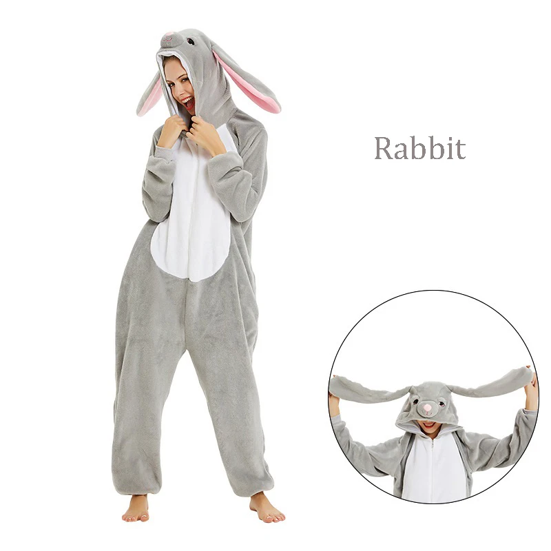 Пижама Kugurumi комбинезон для взрослых с животными единорогом пандой женский и