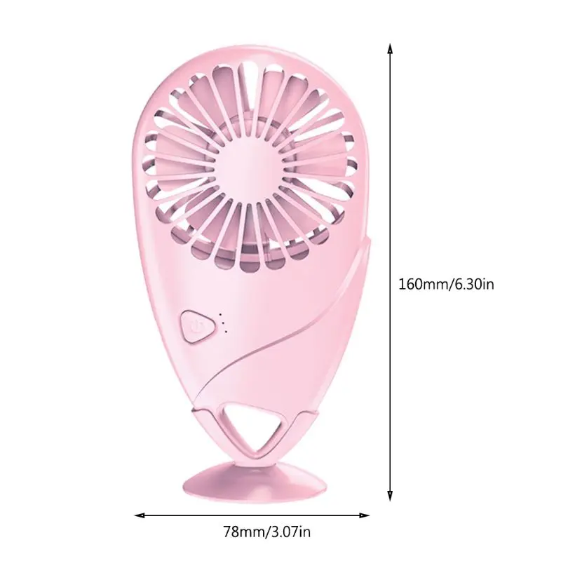 

Mini Portable Cooling Fan 3 Speed Adjustable Handheld Air Cooler USB Charging New