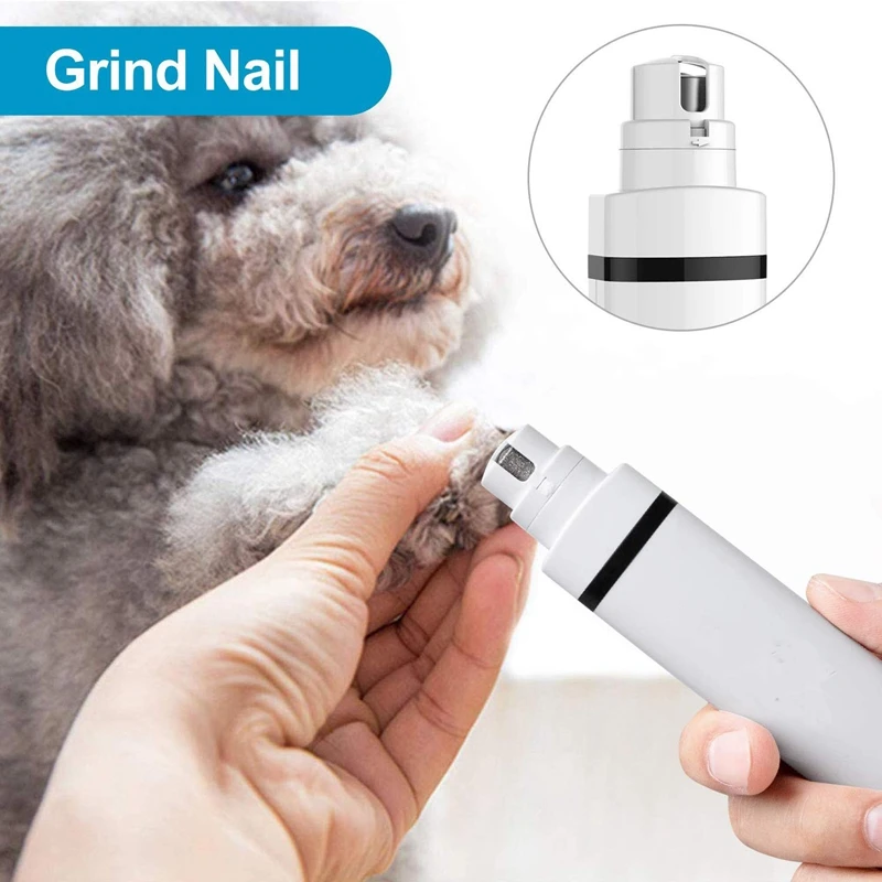 

Dog Nail Grinder Professional Electric Pet Nail Trimmer Clippers with Stepless Regulation Dogs Cats Grooming Trimming