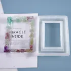 Новинка 2022, фоторамка, прямоугольная искусственная кристальная эпоксидная форма, фоторамка, ручная работа, украшение для дома, 3D Искусство из смолы