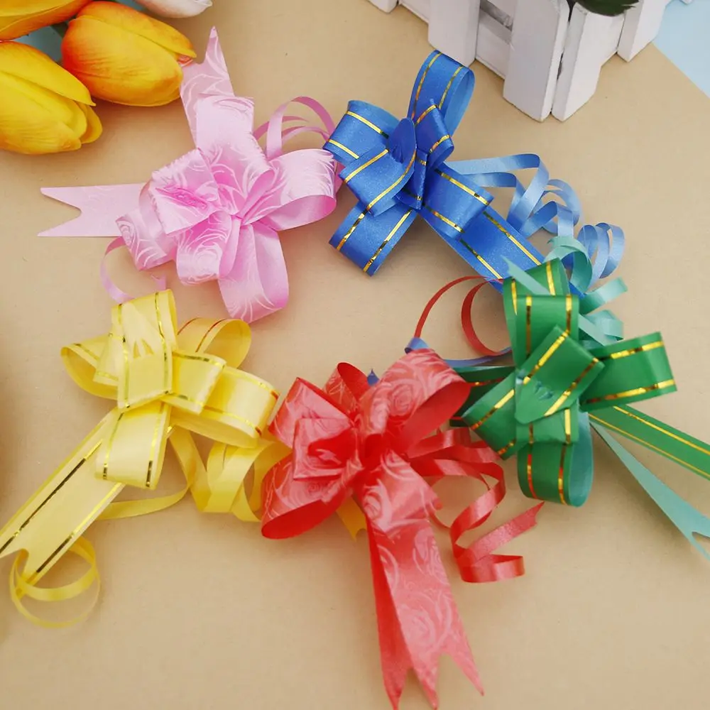 Подарочная упаковка лент с бантом 10 шт./лот подарочная свадебные принадлежности