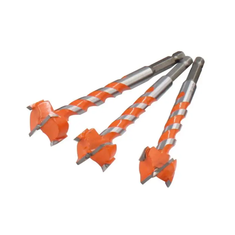 

9PCS Hex Wood Drill Bits Extended Thread Woodworking Hole Opener Hole Saw Cutter 16 18 19 20 22 25MM Tungsten Carbide Hex Shank