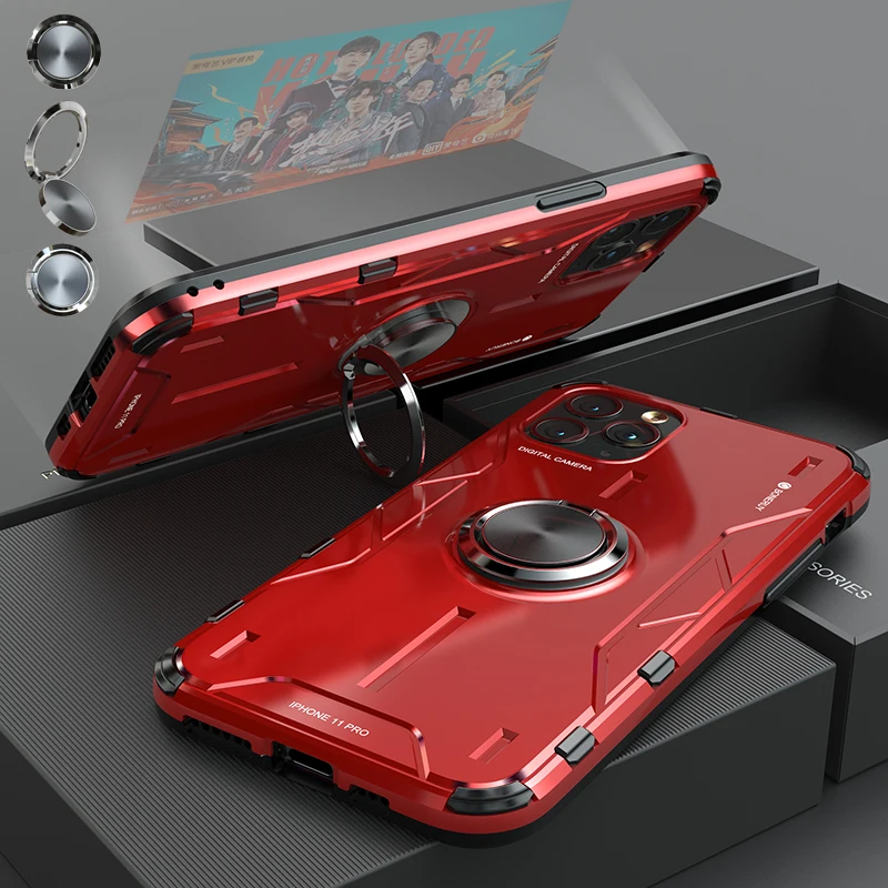 

Luxury Armor Magnetic Aluminium Metal + Silicone Back cover For iPhone 11 Pro Max Cases For iPhone X XS MAX XR Cases shockproof