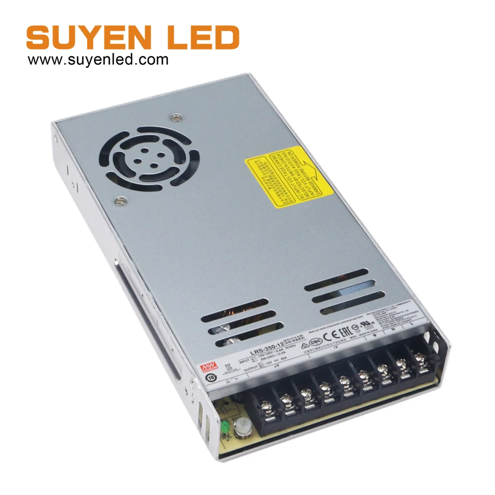 Лучшая цена 350W 12V 29A бренд MEAN WELL представляет Питание LRS-350-12 | Электронные