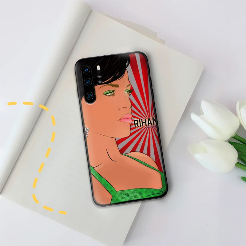 Мягкий силиконовый чехол rihanna с рисунком для девочек huawei P30 Lite Pro P Smart 2016 2019 P8 P9 P10 P20
