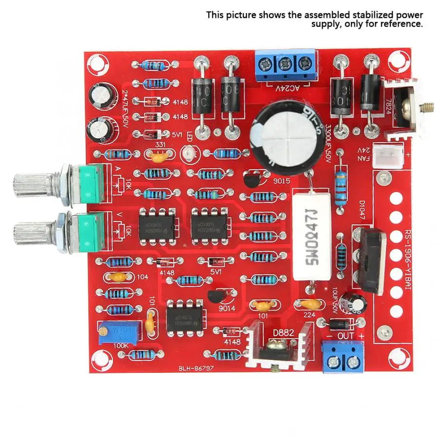 DC Регулируемый источник питания DIY Kit 0-30V 2mA-3A регулируемый ток ограничения защиты для школы, школы, образования, лаборатории