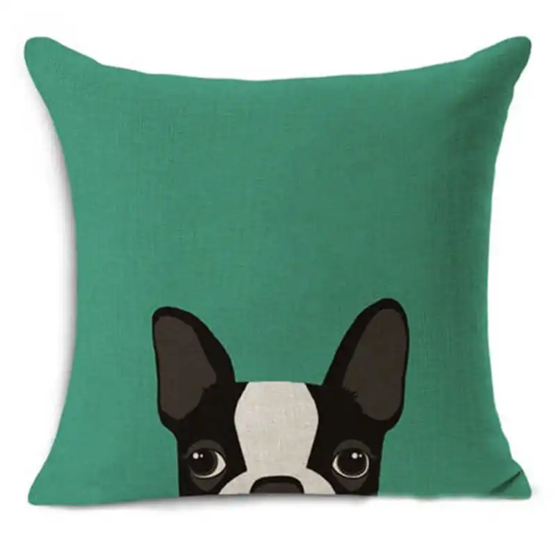 Льняная хлопковая наволочка в виде собаки Наволочка на талию домашний декор для