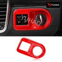 abs plastic car headlight switch decoration protective sticker for porsche macan cayenne car interior modification accessories