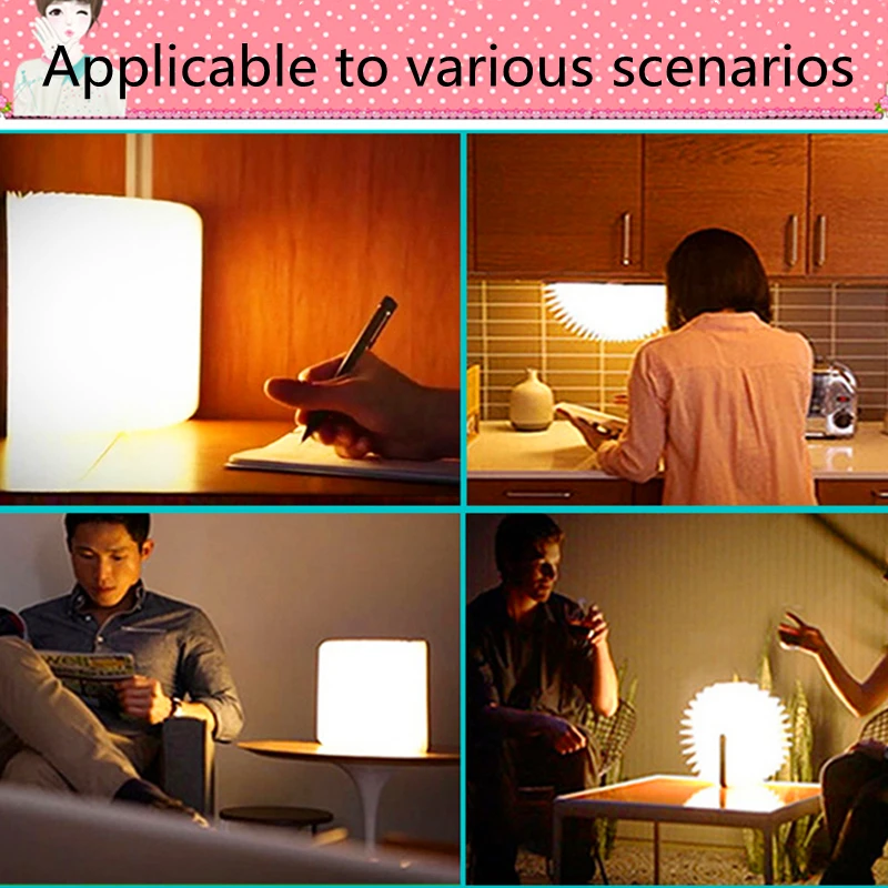 Креативная Подарочная Настольная лампа с USB деревянная складная Светодиодная