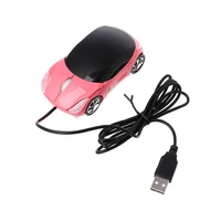 1pc 1000dpi usb wired gaming mouse computer parts usb wired 3d optical car shape mouse 2 headlights mini for pc gamer laptop