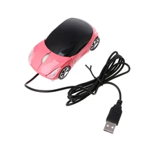 1PC 1000DPI USB Wired Gaming Mouse Computer Parts USB Wired 3D Optical Car Shape Mouse 2 Headlights Mini For PC Gamer Laptop