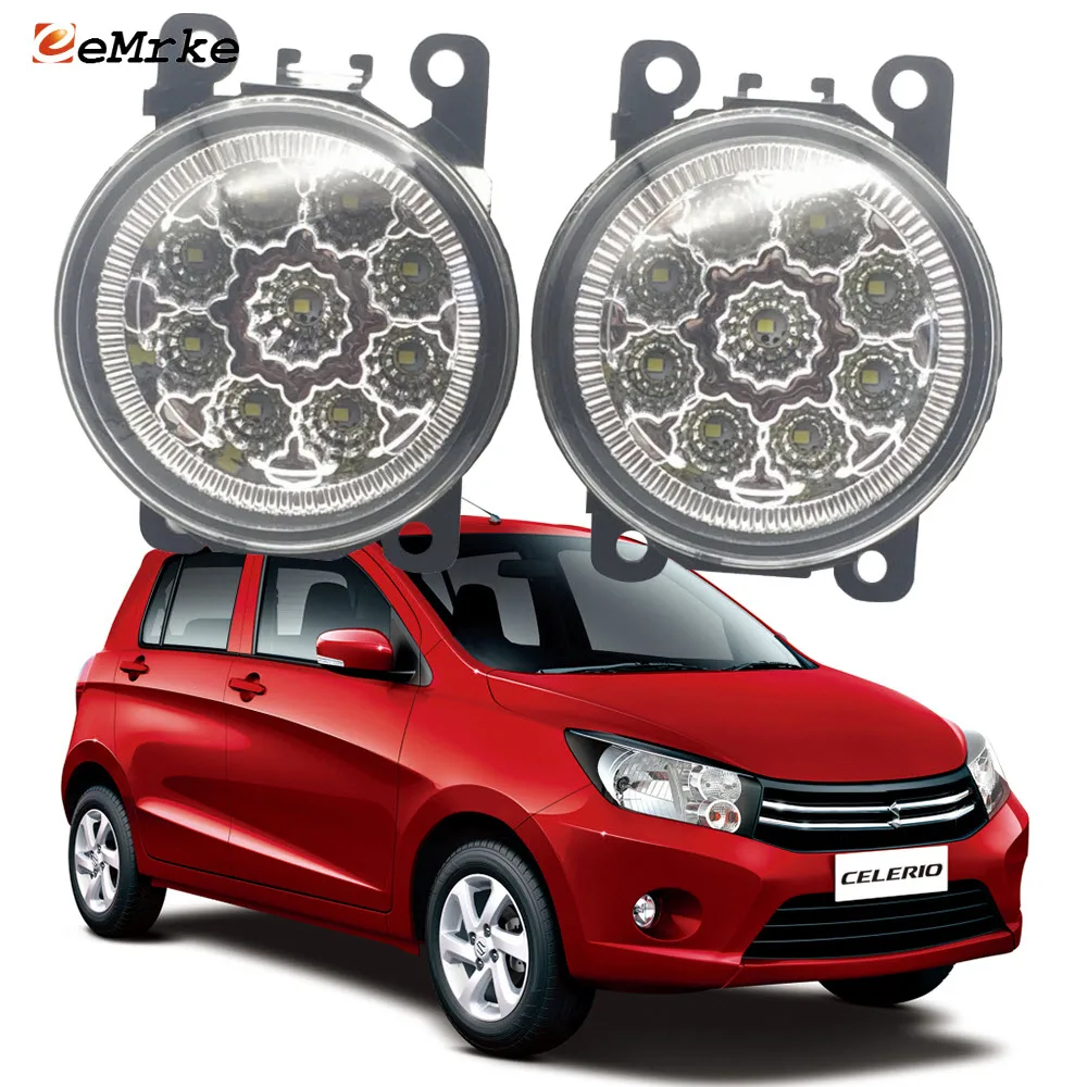 

Car Styling for Suzuki Celerio 2015-2019 2020 Celerio X 2017 9-Pieces Leds Chips Fog Light Lamp H11 H8 12V Halogen Fog Lights