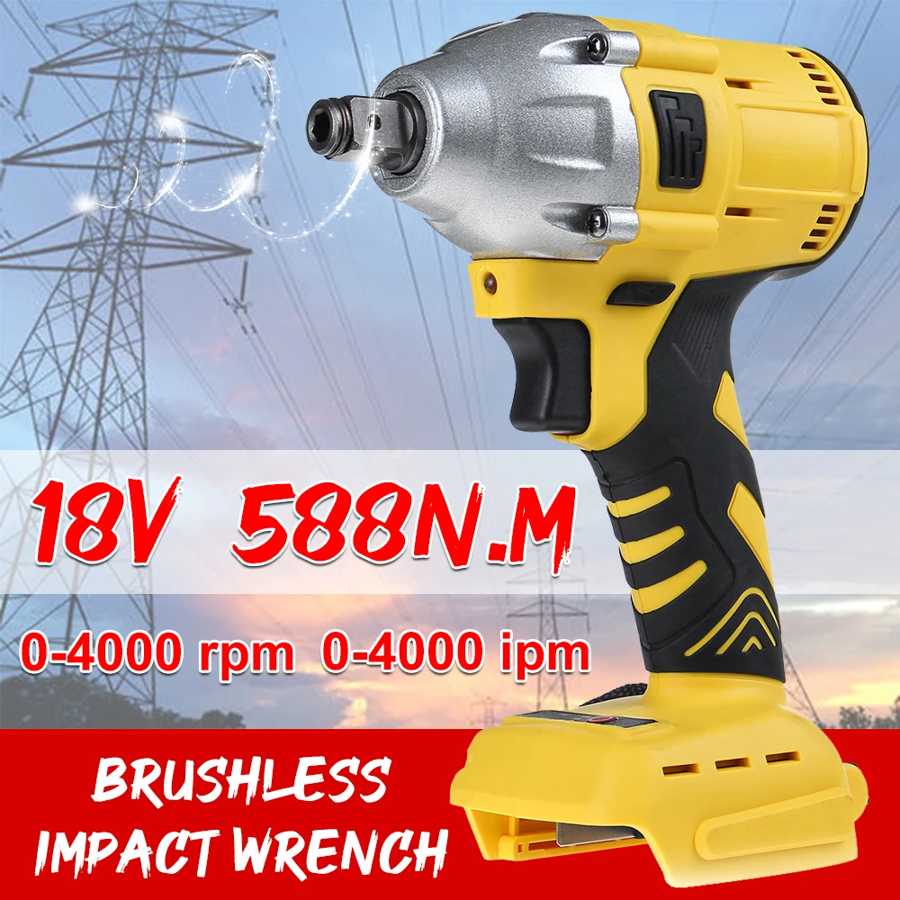 Электрический Аккумуляторный ударный гайковерт 18 в беспроводной