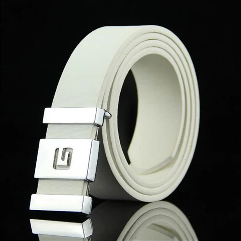 Ремень унисекс из искусственной кожи с пряжкой однотонный | Аксессуары для