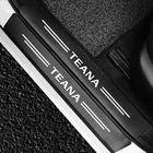 4 шт. для Nissan Teana J31 J32 L33 L34 2014 2015 2016 2017 2018 2019 2020 2021 Накладка на порог автомобиля наклейки из углеродного волокна