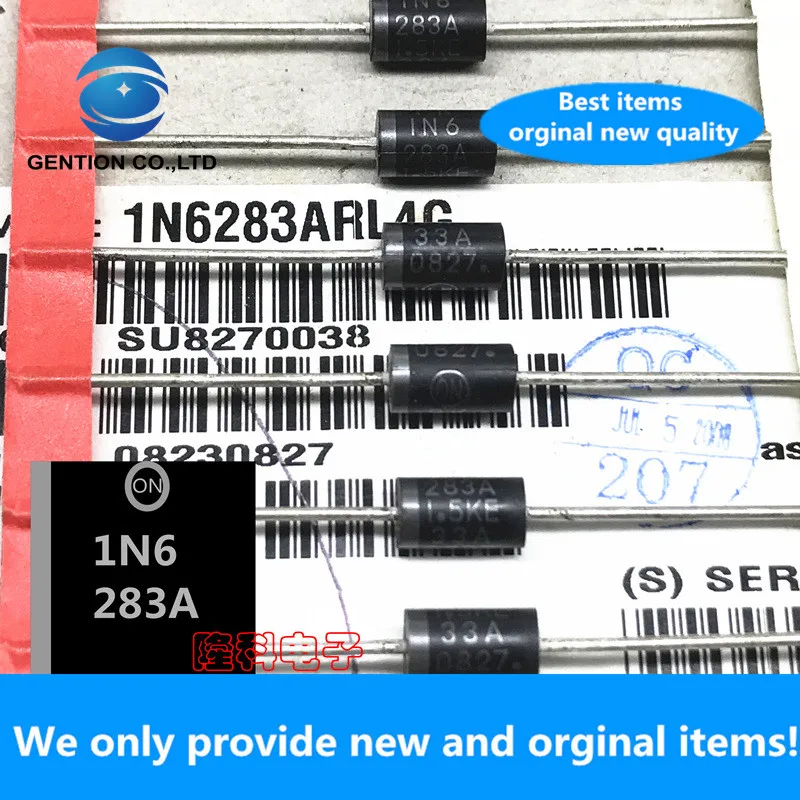 

10 шт. 100% Новый оригинальный 1N6283ARL4G 1N6283A 1.5KE33A распашное напряжение 33 в