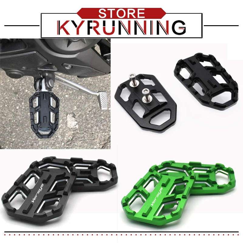 

For Versys650 Versys1000 VERSYS 650 1000 X300 VERSYS -X300 Motorcycle Rear Footrest Foot Pegs Footpegs CNC Passenger Pedals