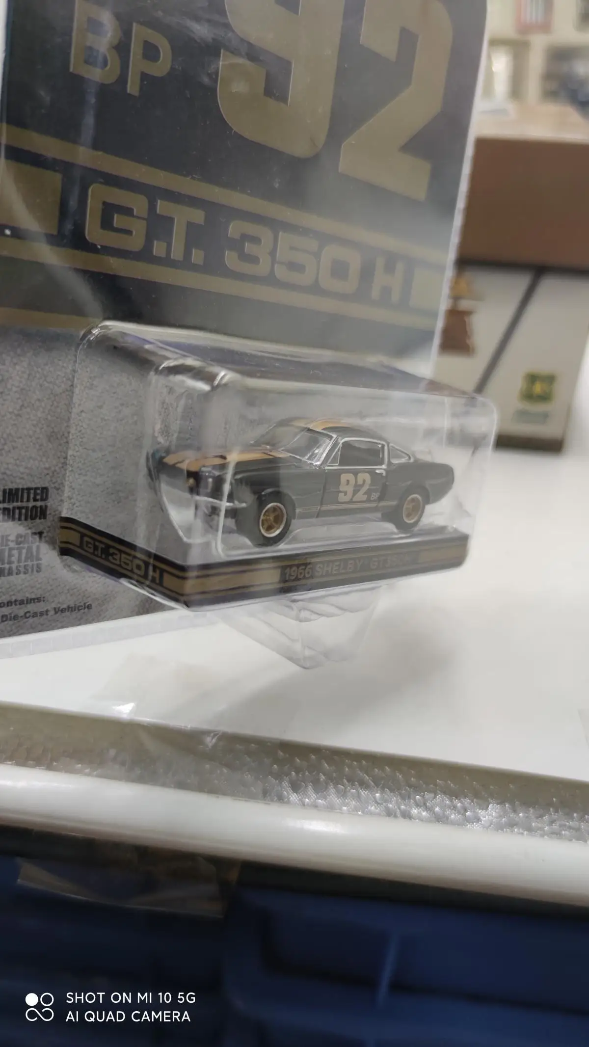 GreenLight 1:64 1966 Shelby Mustang GT350H 92 BP модель автомобиля из сплава металлические игрушки для