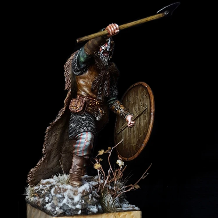 1/24 сборный Набор фигурок из смолы викингов воин|Наборы для сборки моделей| |