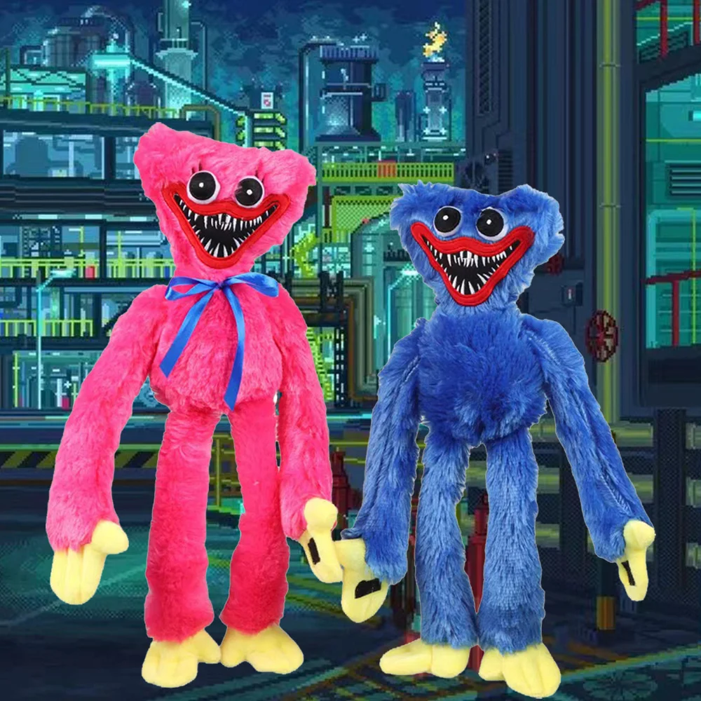 Huggy Wuggy-peluches de amapolas para ni&ntilde;os, mu&ntilde;ecos de Peluche de felpa, juego de Huggy, juguetes de miedo, regalo suave para ni&ntilde;os, navidad-1