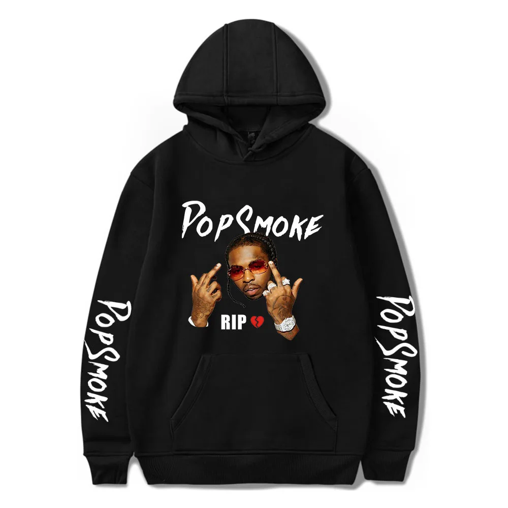 

Pop Smoke Sweatshirt Hoodie Harajuku Casual Men Women Fashion Hoodies Pop Smoke Print Pullover Clothes Hip Hop Men's Tops Hoodie