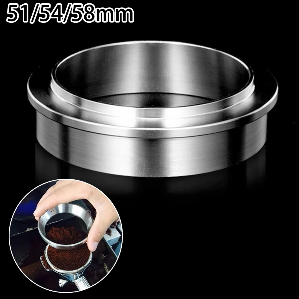 

1pc Coffee Powder Ring 51mm/58mm Intelligent Dosing Bowl Stainless Steel