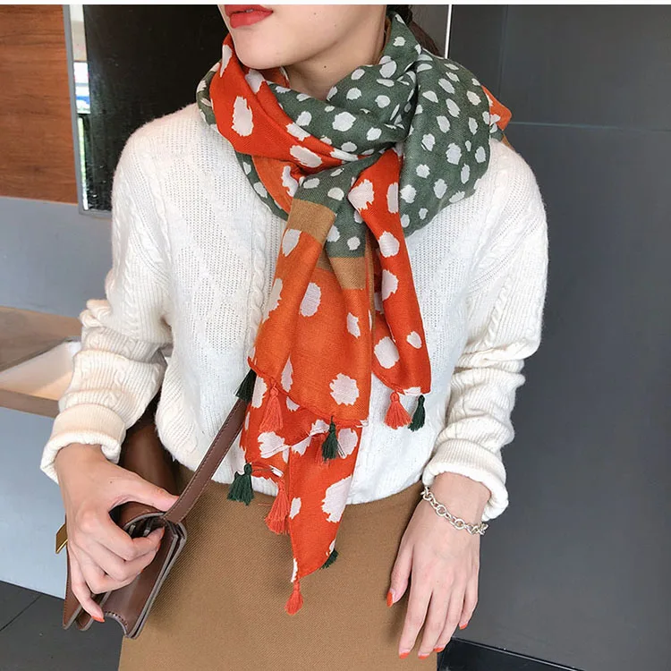 style 30 KYQIAO головной платок, новинка, женский, для девочек, весна, осень, дизайнерский, длинный, богемный, этнический, мягкий, с принтом, шарф, накидка с кисточками, шаль, палантин - Цвет: style 30