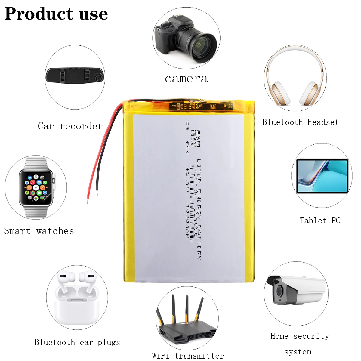 Литий-ионная аккумуляторная батарея 4000 мАч 3 7 в 357090 для MP5 DVD GPS камеры планшета