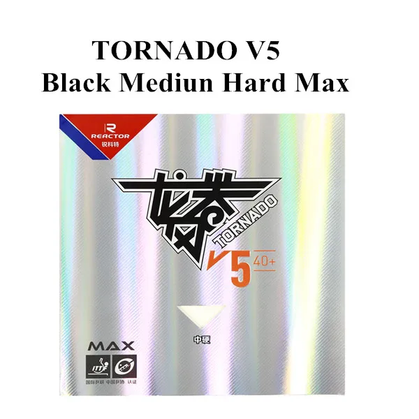 Pips-In реактор tornado V5 40+ резиновый для настольного тенниса с губкой Tenis De Mesa - Цвет: Черный