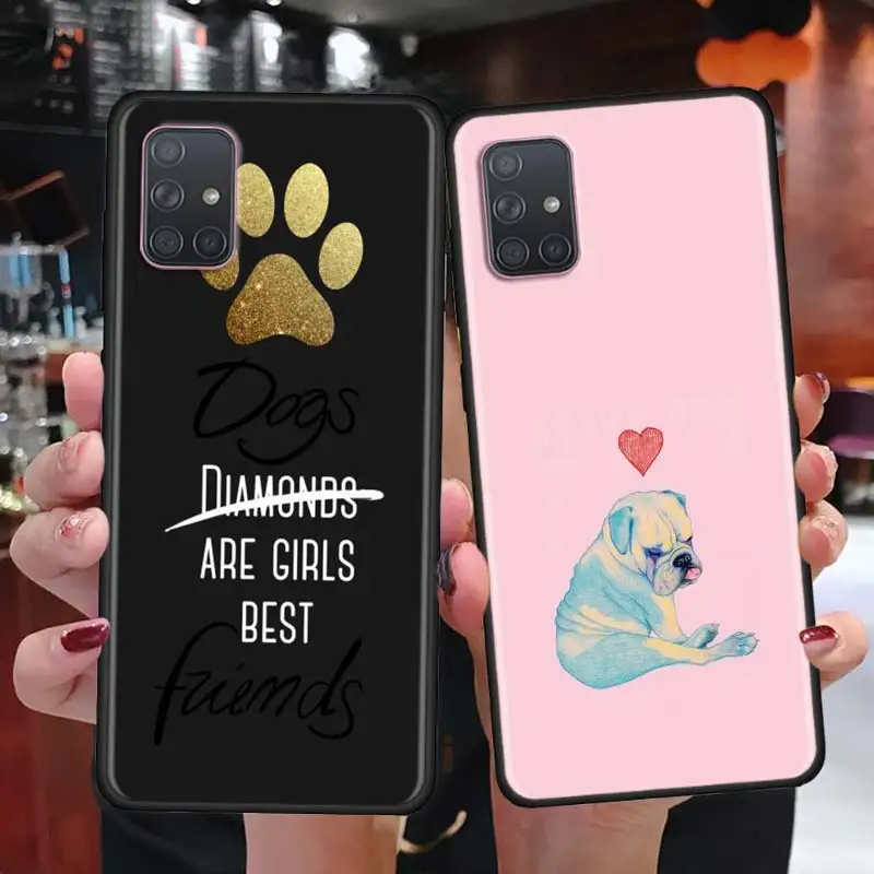 Черный мягкий чехол для телефона Samsung Galaxy A50s A70s A51 A71 5G A10 A20 A30s A40 A31 A41 A91 Black Soft Phone Case