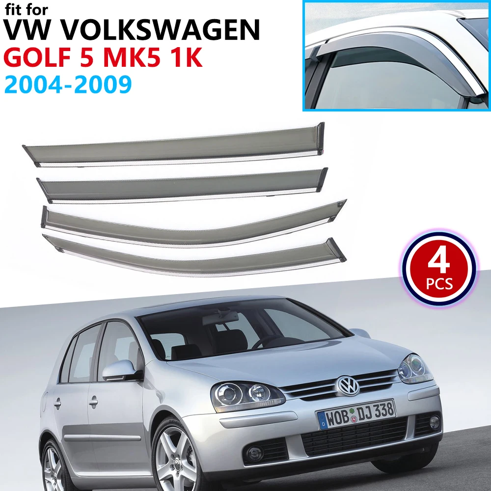 Для Фольксваген Гольф 5 MK5 1K 2004 ~ 2009 оконный козырек вентиляционные навесы защита