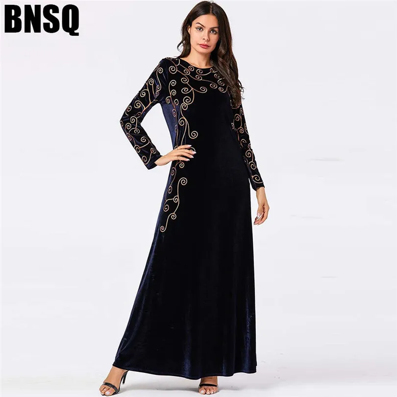 Арабское золото бархат вышитые абайя индийская одежда для женщин панджаби Курта