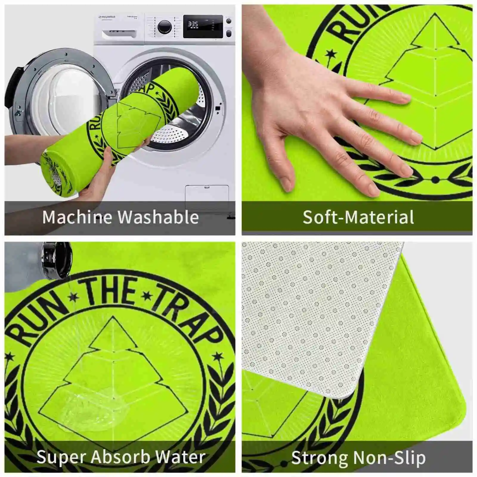 Беги в ловушку #Беги #В #Ловушку #Бегивловушку Мягкий накладной коврик для комнатных товаров Коверский коврик Rap Hiphop Крутая мода Бруклинские ловчие на.