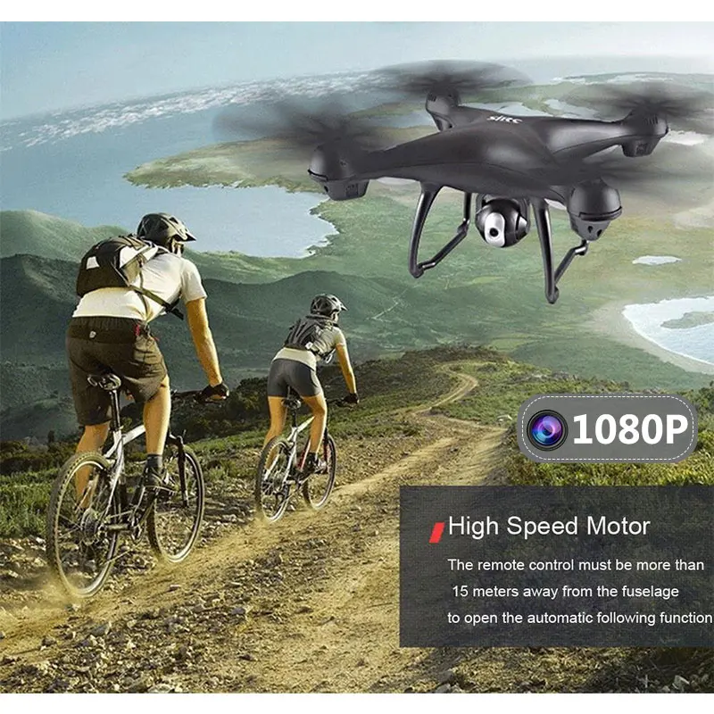Распродажа SJRC S70W Радиоуправляемый Дрон gps Квадрокоптер вертолет с HD 1080P 720P камера Дрон двойной gps модуль