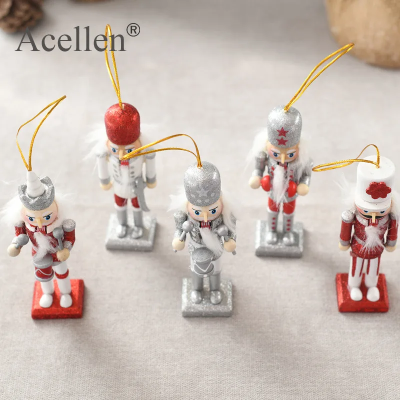 5 шт. домашний декор деревянная кукла Щелкунчик барабанщик миниатюрные фигурки