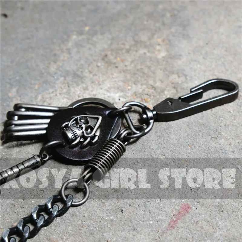 Цепочка-кошелек BL18 Мужская в готическом стиле аксессуар хип-хоп широкая Тяжелая