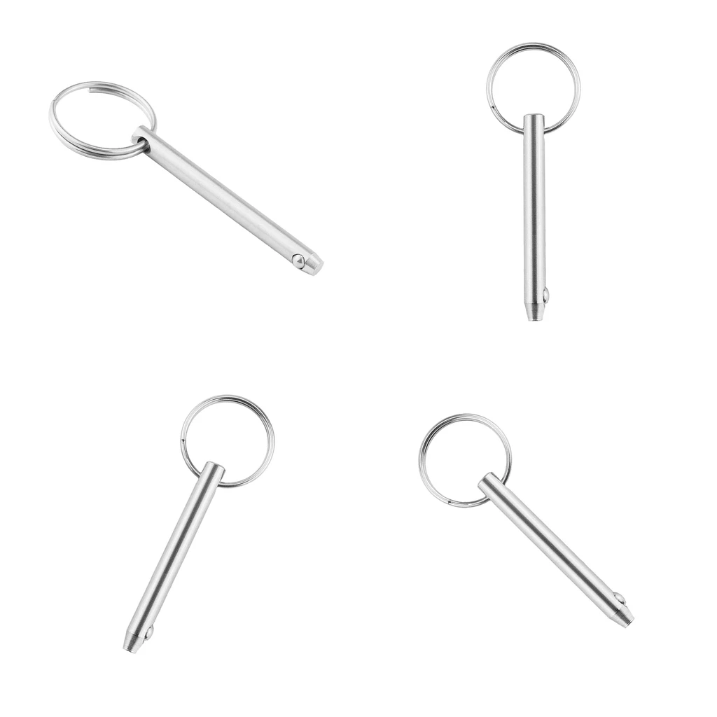 4x шарнир для лодки из нержавеющей стали с быстроразъемным штифтом 6 3X76 мм|Морское