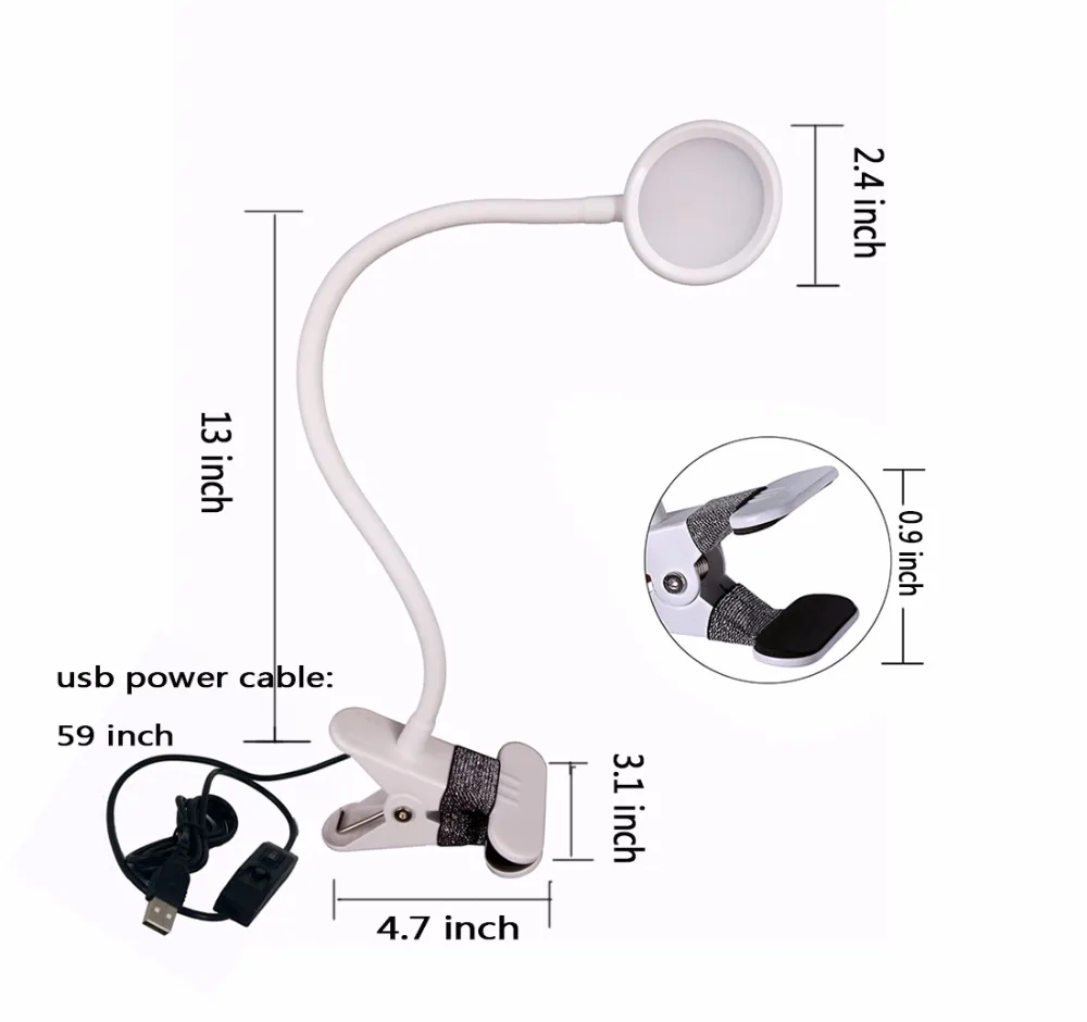 Ganeed 3 Вт Engery-эффективная приглушаемая настольная лампа 2 уровня затемнения USB