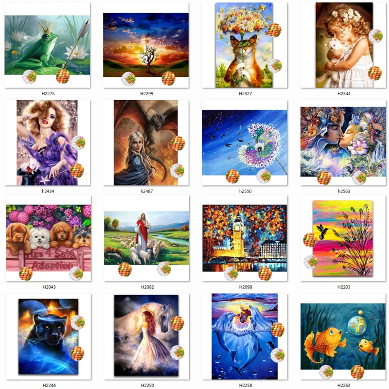 Алмазная живопись YIKEE с собакой волком котом лягушкой алмазная вышивка 5d полная